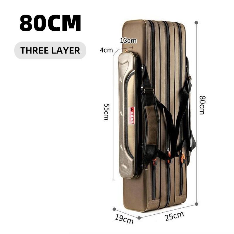 Portable Fishing Bag Multi-Purpose Thicken Waterproof Durable Case Fishing Rod Bag Fishing Tackle Bag