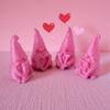4 шт. фигурка гнома на День святого Валентина, напечатанная на 3D-принтере, настольная скульптура гнома любви, розовый центральный элемент стола для столовой, товары для домашней вечеринки