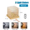 Rotating Water Ripple Projector Lamp 2pcs - Dynamic Flame Crystal Night Light for Bedroom Living Room Study