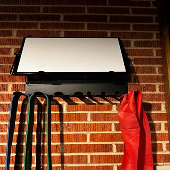 Resistance Bands Storage Hanger Barbell Rack Strong Load-bearing Double Layer Multi-Purpose Gym Equipment Storage Rack