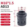 Rongyu AD13 M16x1.5 Пластиковый гофрированный трубный быстроразъемный соединитель