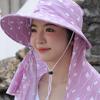 Женская шляпа от солнца, защита от ультрафиолета, шляпы для рыбалки, охоты, походов, широкополая панама, летняя маска, защитный чехол, кепки с козырьком для улицы