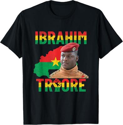 Футболка унисекс «Africa Resistance» с изображением Томаса Санкары, Буркина-Фасо, Ибрагима Траоре.