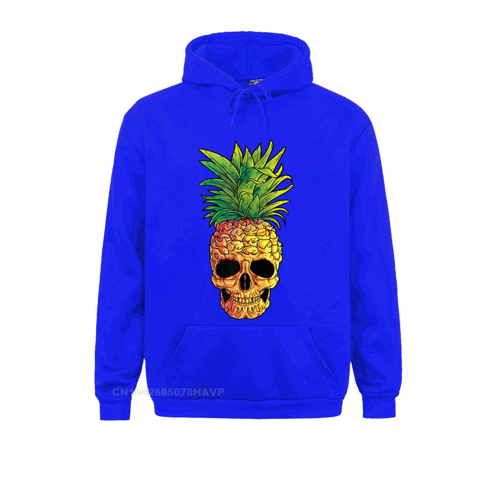 Ананас Череп Забавные пляжи Алоха Гавайи Гавайи Гот Толстовка Унисекс Хип-хоп Мужские толстовки Толстовки с длинными рукавами Капюшоны
