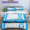 3pcs Duvet Cover Set (1*Duvet Cover + 2*Pillowcase, Without Core), Fast & Furious Print Bedding Set, Bedroom Decor, All‑Season, Birthday Gift