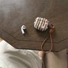 Полупрозрачный чехол для наушников AirPods 1-го поколения в зелено-красную полоску со звездами для AirPods 1-го поколения/Pro1-го поколения