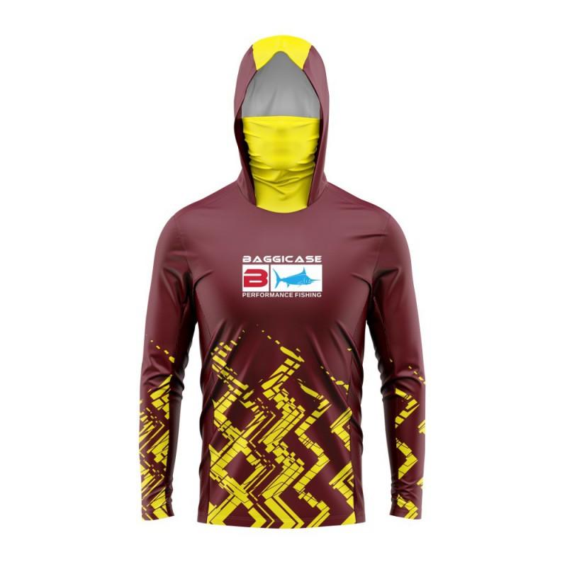 AAGGICASE Fishing Shirt UPF 50 Quick Dry Breathable Hooded With Face Cover