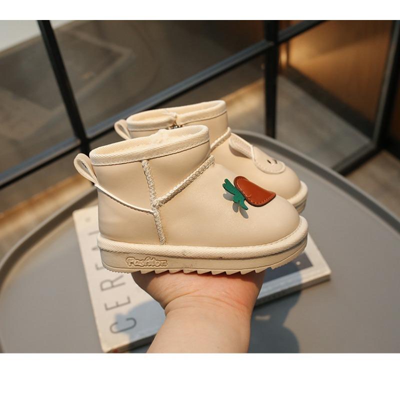 Корейская версия милые детские зимние ботинки зимние новые теплые детские ботинки короткие ботинки