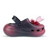 Crocs Обувь Crush Clog Puff EVA Изысканно Сделанная Розовое Пламя Записка о Любви Бант Лента Жемчуг Подарочная Коробка Обувь Клоги Унисекс Черный и Красный
