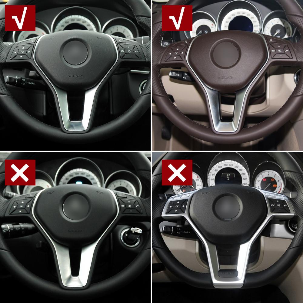 Interior Car Steering Wheel Frame Trim Cover For Mercedes BENZ C E GLK GLA CLA CLS Class W176 W204 W212 GLK204 W218 W156 edt5