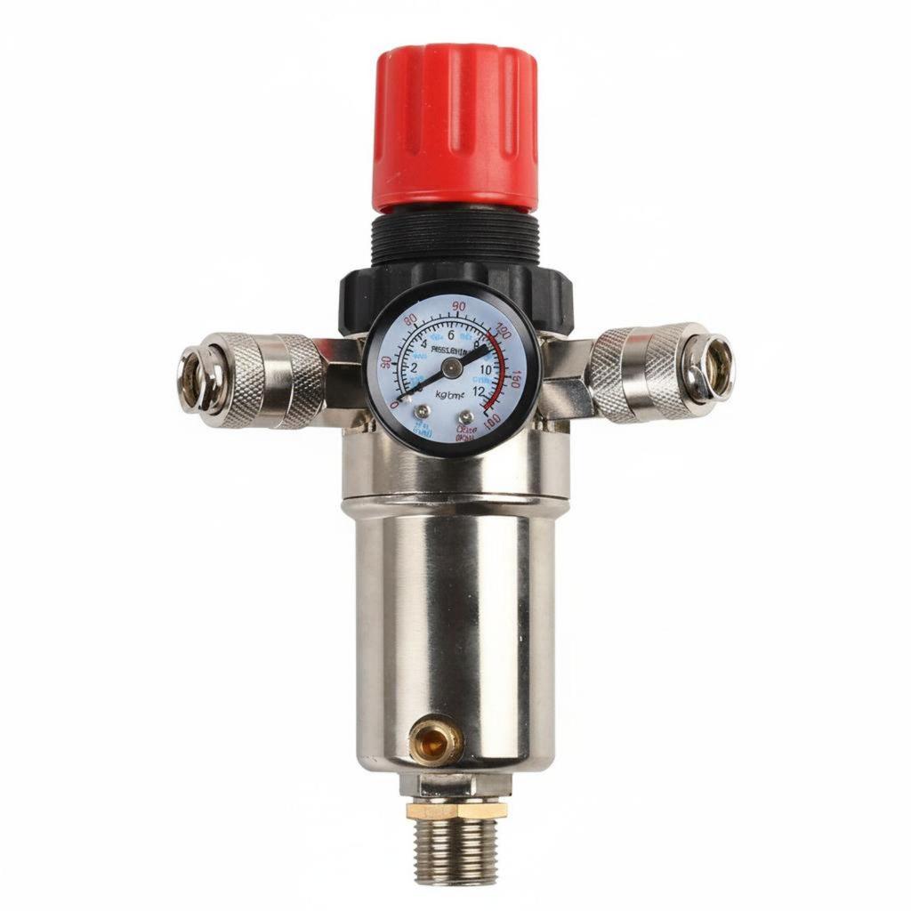 Air Pressure Regulator Gauge with Water Oil Separator Control Tool for