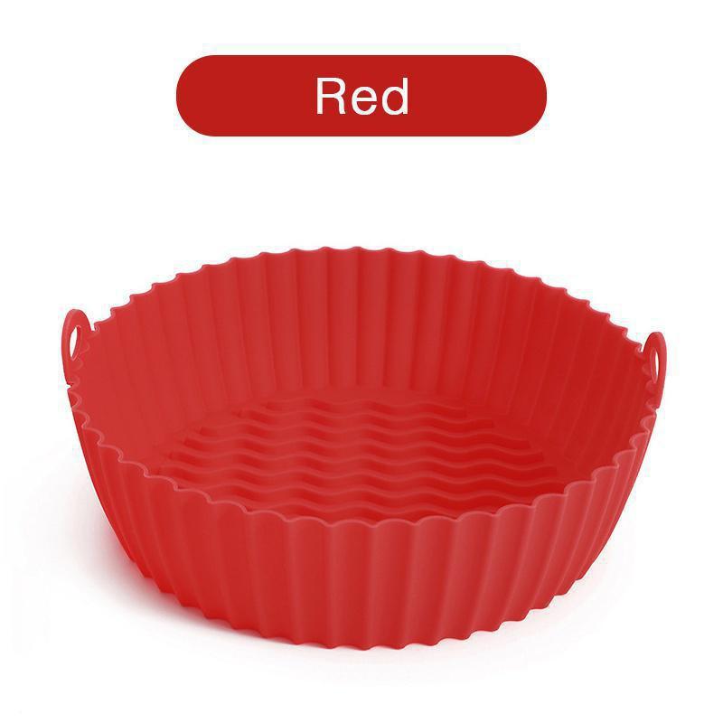 Air Fryer Silicone Pad Microwave Baking Tray Pizza Grill Pan Silicone Mat Reusable Air Fryer Liner Pot Airfryer Accessories