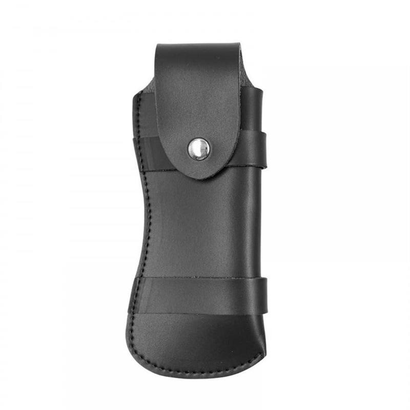 Коричневый складной нож в ножнах, инструмент, фонарик, петля для ремня, чехол, кожаный чехол, карман, охотничий лагерь, оборудование для переноски на открытом воздухе