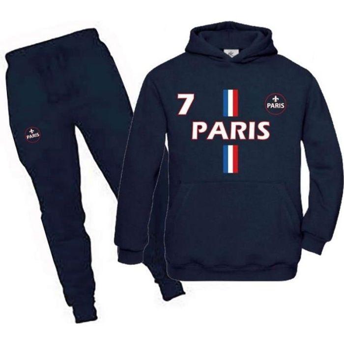 Jogging survêtement - NPZ - Paris - Bleu - Enfant - 3 à 12 ans