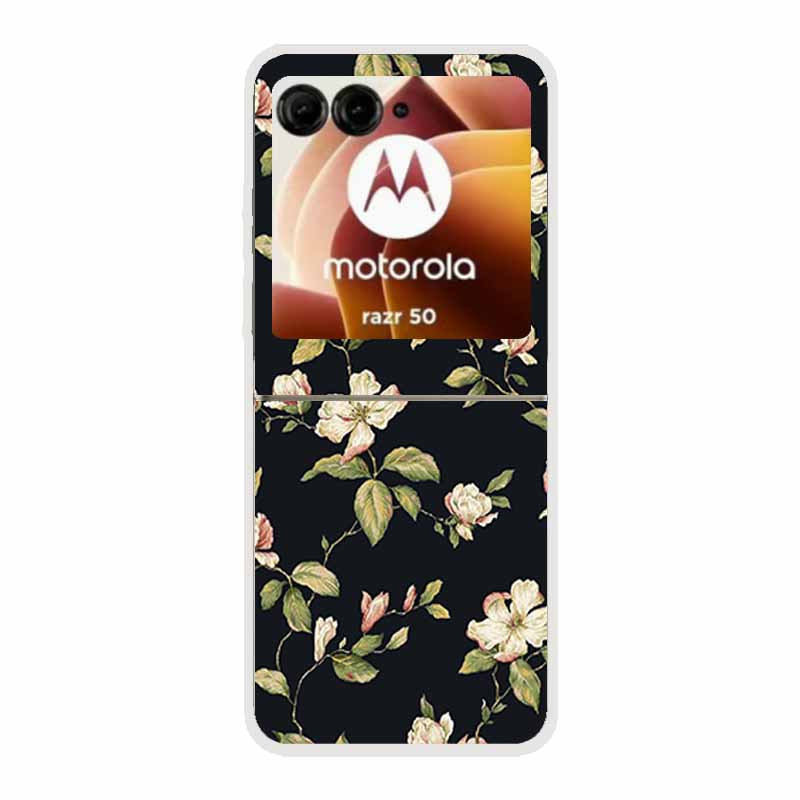 Чехол для Motorola Razr 50 Ultra Животные Жесткий Пластик ПК Задняя Крышка Телефона Для Motorola Moto Razr50 razr+ 2024 Прозрачный Coque