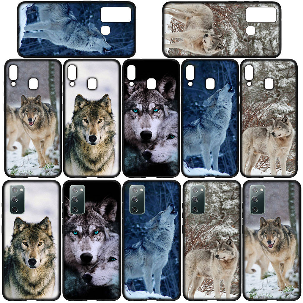 Чехол для iPhone 16 15 Xiaomi Redmi Note 14 13 12 11 Pro Max X 8 9 16e Samsung Galaxy S25 S24 S23 Moto G85 14C OPPO Huawei Stalking Wolf Phone Case