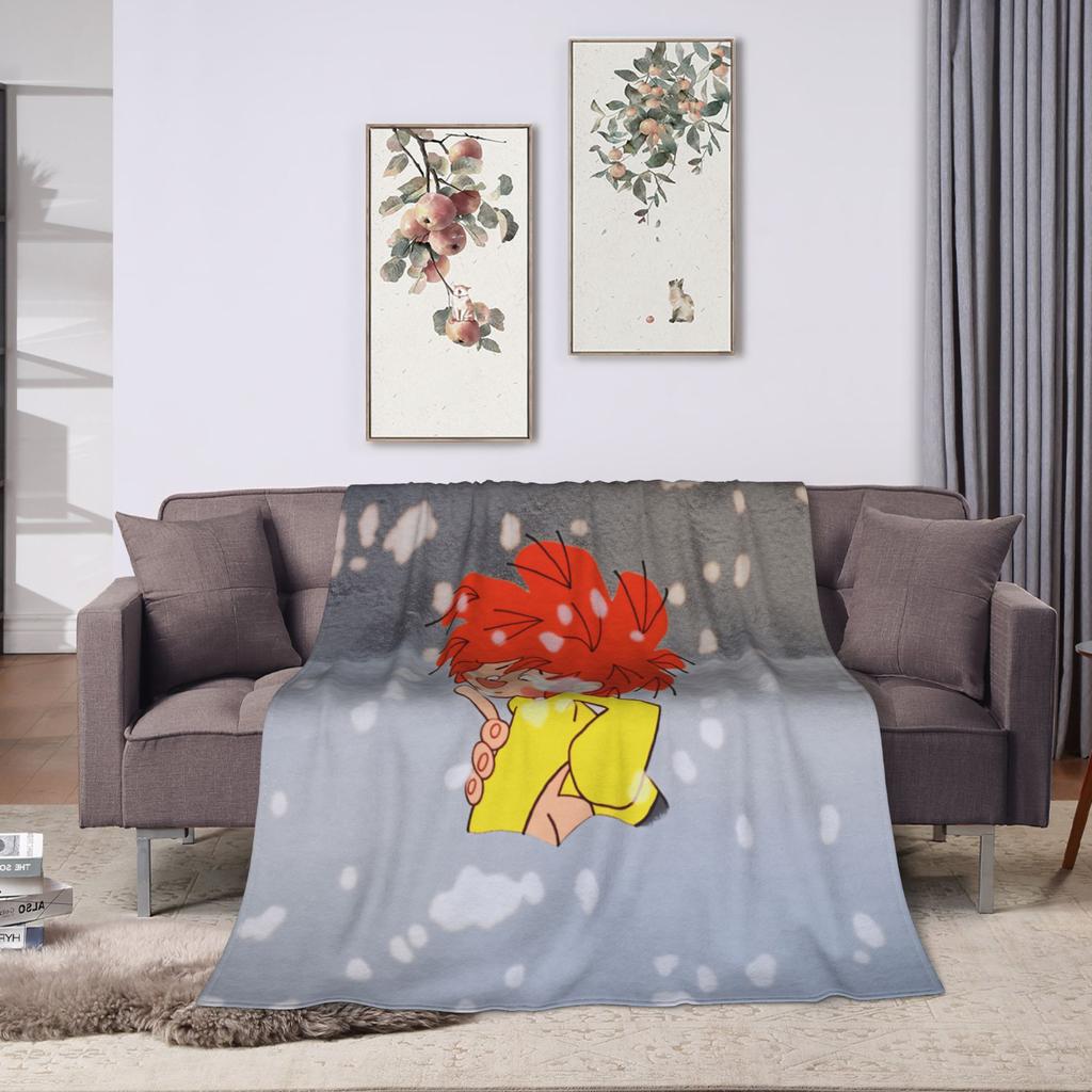 P-Pumuckl Plush Blanket Boy Girl Flannel Throw Blanket For Living Room Soft DIY Quality Bedspread Gift Idea