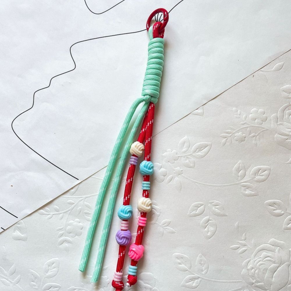 Ретро Нейлоновая веревка подвеска Нейлоновый автомобильный брелок INS Braid Rope брелок автомобильный ключ подвеска