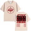 Ateez 2026 World Tour in Your Fantasy Tshirt Unisex Women Clothing Casual Cotton Oversized Summer Short Sleeves Tops Streetwear