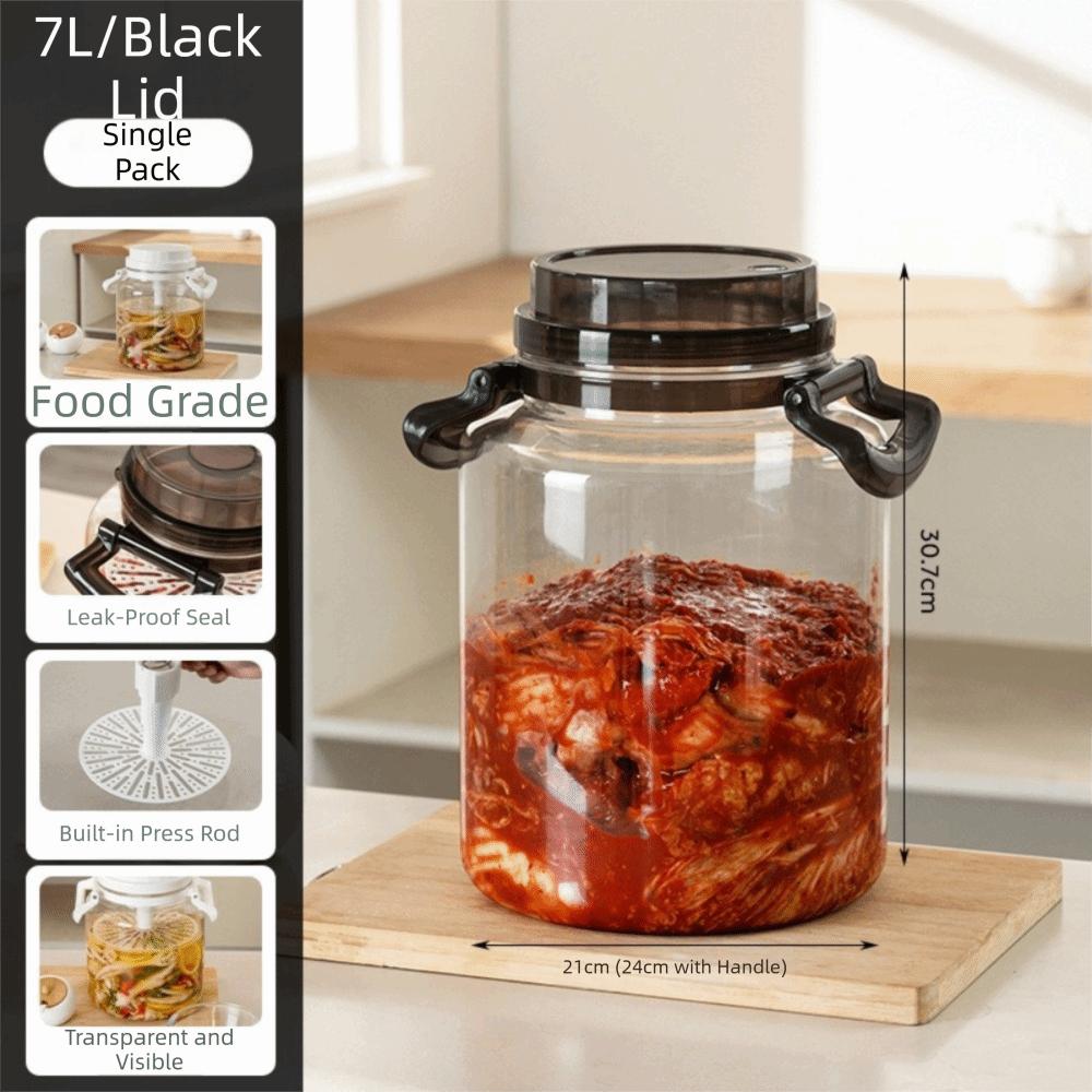 Sealed Pickle Container with Lids Airtight Storage Pitcher Plastic Pickle Jars