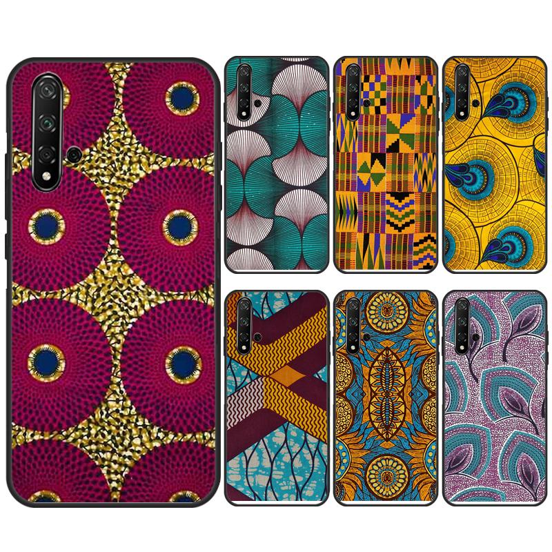 African Wax Fabric Cover For Huawei Nova Y91 Y90 Y70 Y60 Y61 9 10 SE 11i 8i 7i 3i 5T P30 P40 Lite P60 Pro Case