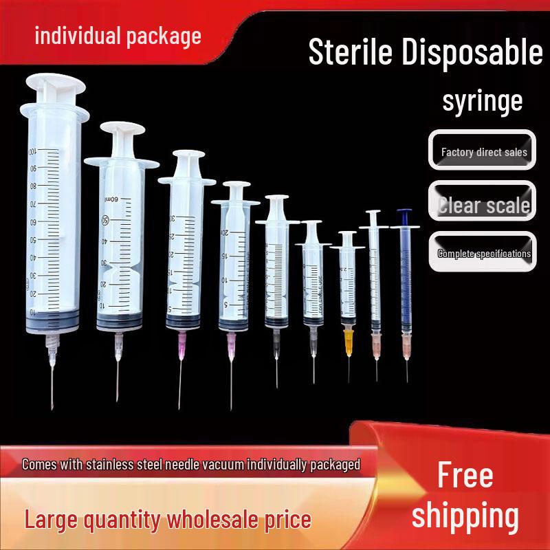 Veterinary Disposable Sterile Syringe Needle Tube Injector for Feeding and Infusion