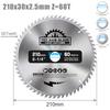 XCAN Circular Saw Blade Diameter 210mm Teeth 24T 48T 60T 80T Wood Cutting Disc Carbide Tipped TCT Saw Blade Woodworking Tools