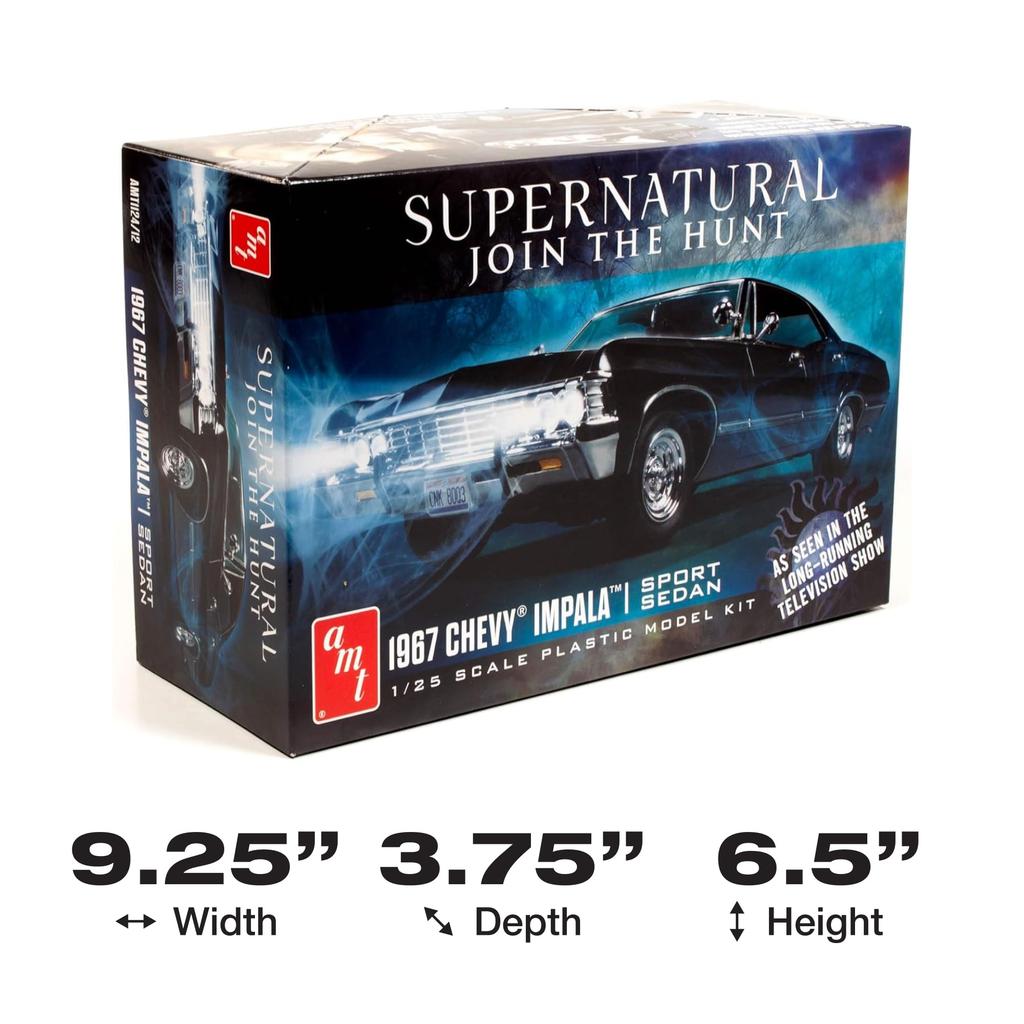 AMT 1/25 Сверхъестественное 1967 Chevrolet Impala 4-дверный Бэби Пластиковая Модель AMT1124