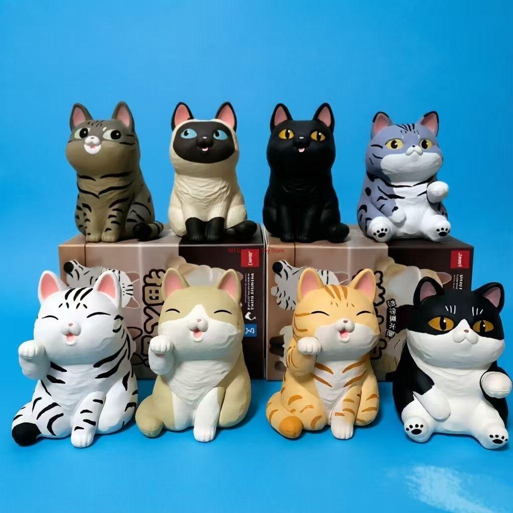 Jinart Остров Кошек Милая Мультяшная Фигурка Кошки Креативное Настольное Украшение Украшение для Автомобиля Декоративная Игрушка Подарок для Любителей Животных