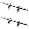 Shymie Sus316 Boat Mooring Cleat Anchor Ship Yacht Hook Jet Ski Rope Dock Hardware Stainless Steel Set of 2