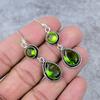 Peridot Gemstone Handmade 925 Sterling Silver Jewelry Earring 2.56" M-346