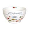 [R6537] - Porcelain Bowl 'Fish' (like Fish . . . ) - 13x7cm (48 Cl)
