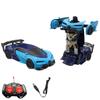 Дистанционное управление RC Car Transformation Robots Sports Vehicle Model Remote 2 In 1 Deformation Car Christmas Gifts For Boys