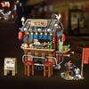 Street View Series Строительные блоки Izakaya Shaved Ice Shop Takoyaki Shop Кофейня Panda Tea House модель детский подарок