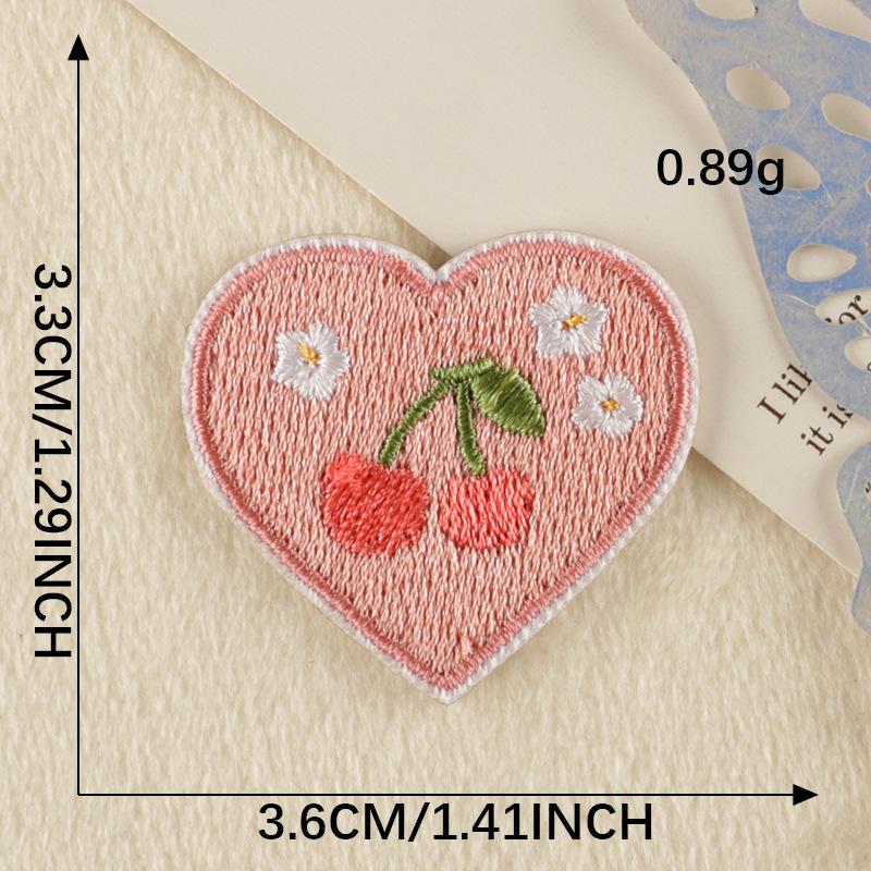 Original Embroidery Label Embroidery Sticker Cartoon Love English Cloth Label Patch Sticker Accessories Cloth Sticker