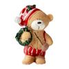 Красочные Рождественские Домики Елка Медведь Украшение Смолы Миниатюрные Орнаменты Фигурки для Садовых Аксессуаров Домашнего Декора