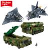 Детский DIY Военное Стратегическое Ударное Оружие Межконтинентальная Баллистическая Ракета Гиперзвуковая Ракета Строительные Блоки Образовательная Игрушка