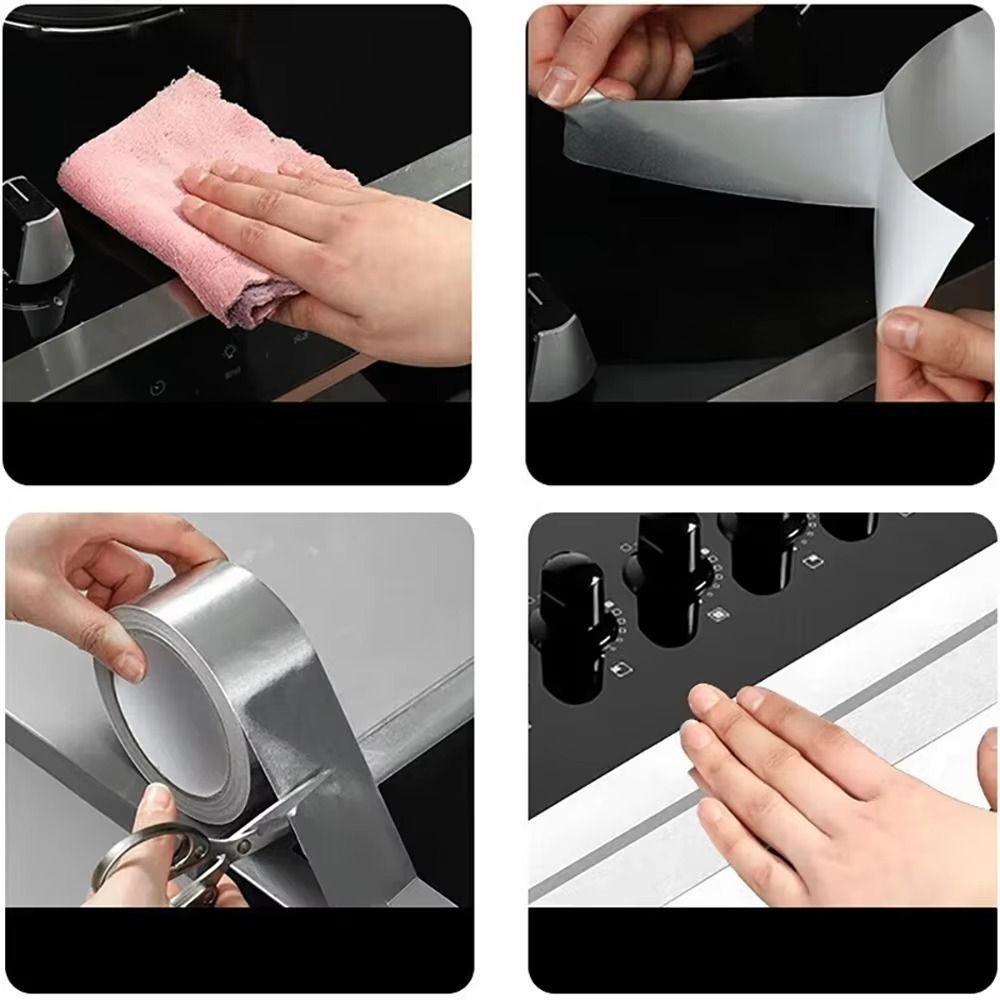 Лента из алюминиевой фольги 30/50 мм самоклеящаяся противоплесневая лента новая герметичная лента столешницы кухня