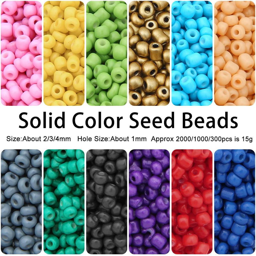 300-2000Pcs Glass Beads Charm Czech Seed Beads For DIY Jewelry Making Accessories Bracelet Necklace Earring