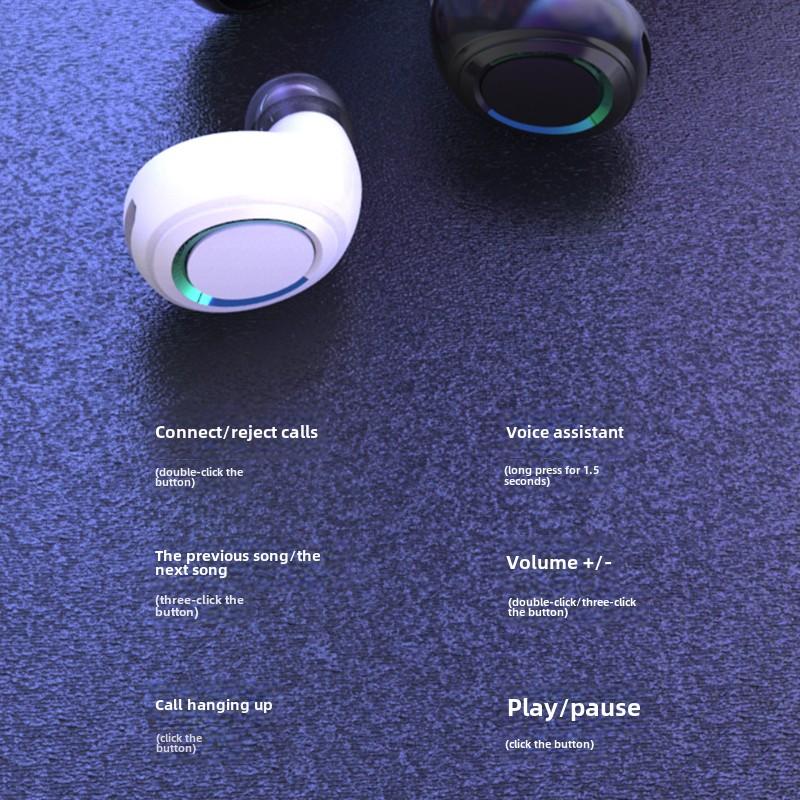 Беспроводная Bluetooth-гарнитура с шумоподавлением и низкой задержкой TWS-наушники-вкладыши с длительным сроком службы батареи