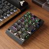 Уютная 19-клавишная беспроводная механическая клавиатура с RGB-подсветкой, Hot-Swap, 3 режима (BT/2.4G/USB-C), 1000 мАч, Ретро-циферблат для ноутбука