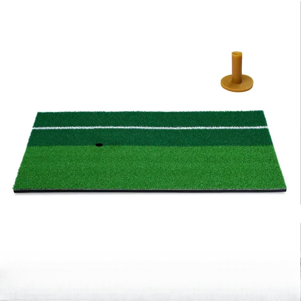 PGM Golf Hitting Mats, Golf Grass Mats, Swing Shots and Chipping Artificial Turf, Golf Training Aids, Hitting Mats + Tees