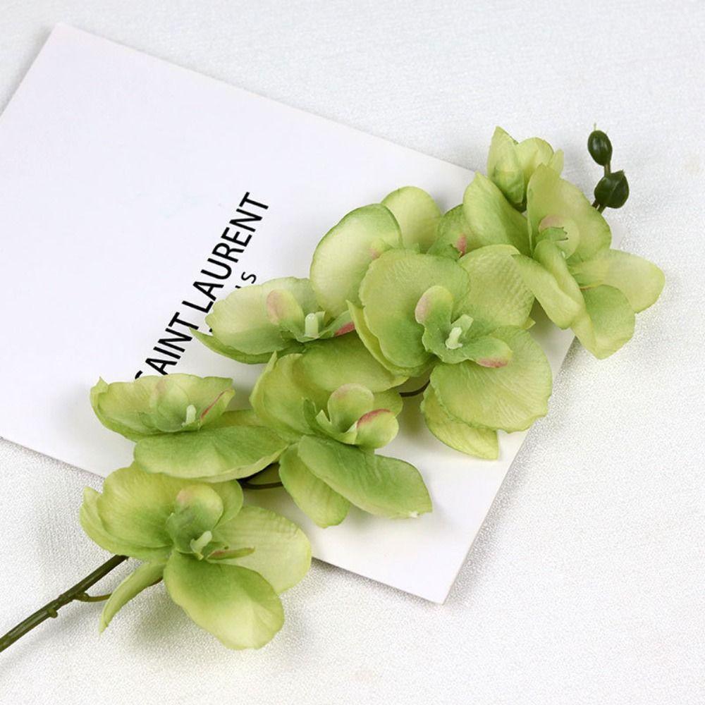 Одиночный букет из искусственных цветов орхидеи фаленопсис с 8 головками Свадебное украшение