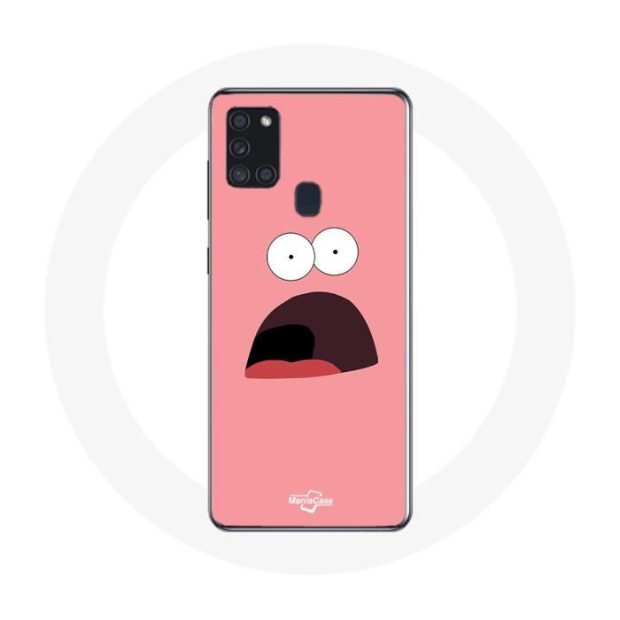 Case - Maniacase - Galaxy A21S - Soft - SpongeBob - Pink
