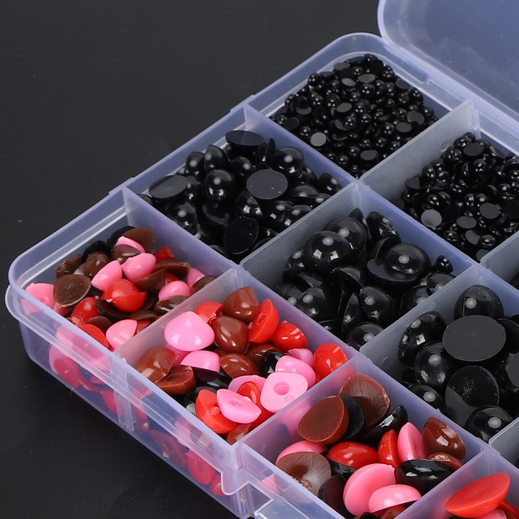Набор пластиковых глаз и носов из 2575 шт. Набор для рукоделия соStorage Box для игрушечной куклы