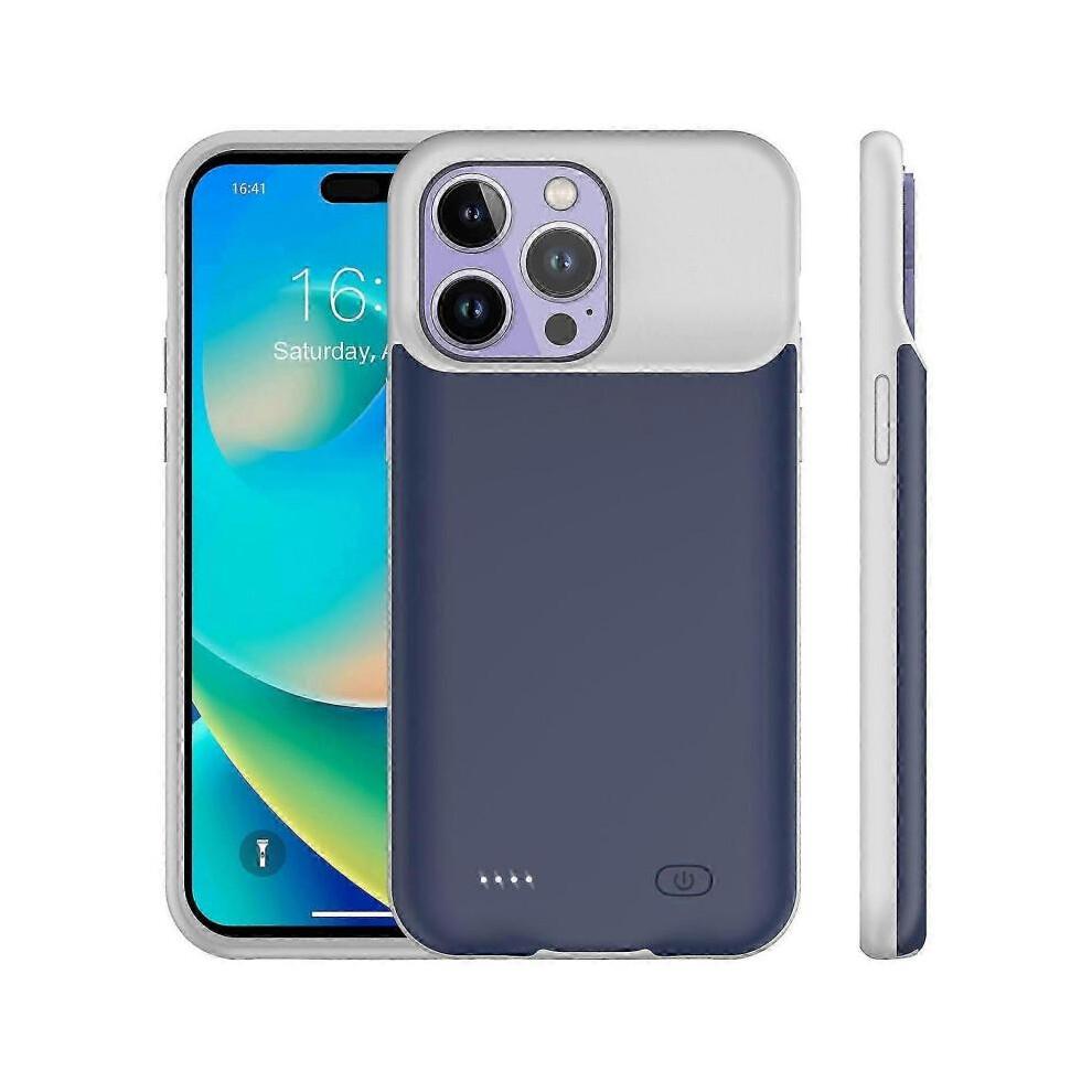 (Стиль Б) Внешний аккумуляторный чехол Power Bank для iPhone 14 Pro Max 8500 мАч