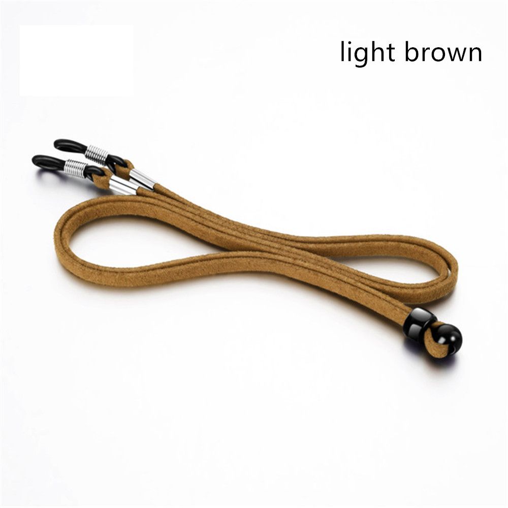 Adjustable Leather High Elasticity Neck Straps Reading Glasses Chain Anti-lost Face Mask Lanyards