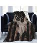 Camo Camouflage Hunting Deer American Flag Soft Warm Full Fleece Throw Blanket Flannel Fuzzy Travel Blankets Throws For Bed Sofa