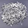 102030Pcslot Metal Silver Color Cross Charms For Jewelry Making Supplies Christ Accessories Handmade Womenmen Pendant Charm