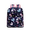 Cute Nylon Unicorn School Backpack For Girls Fashionable Print And Durable